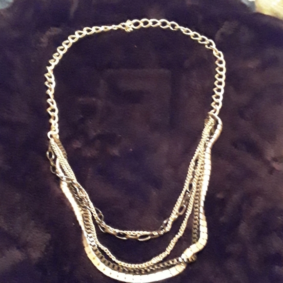 Necklace Lot silvertone - 3 chunky chain style - Picture 5 of 8